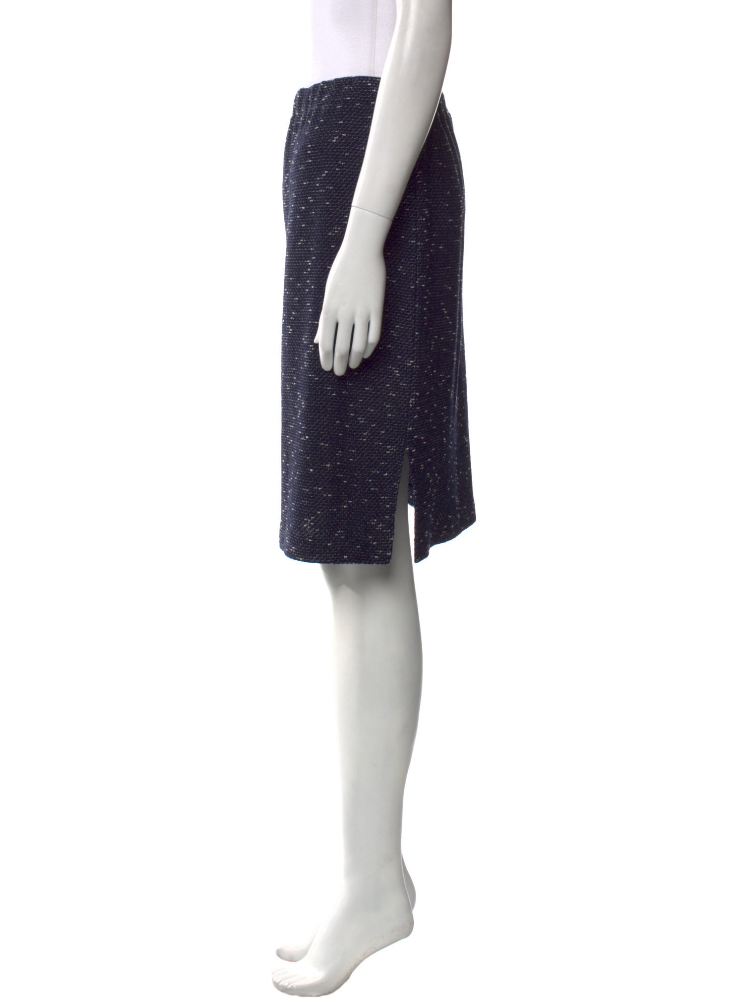 St. John Collection Tweed Pattern Knee-Length Skirt